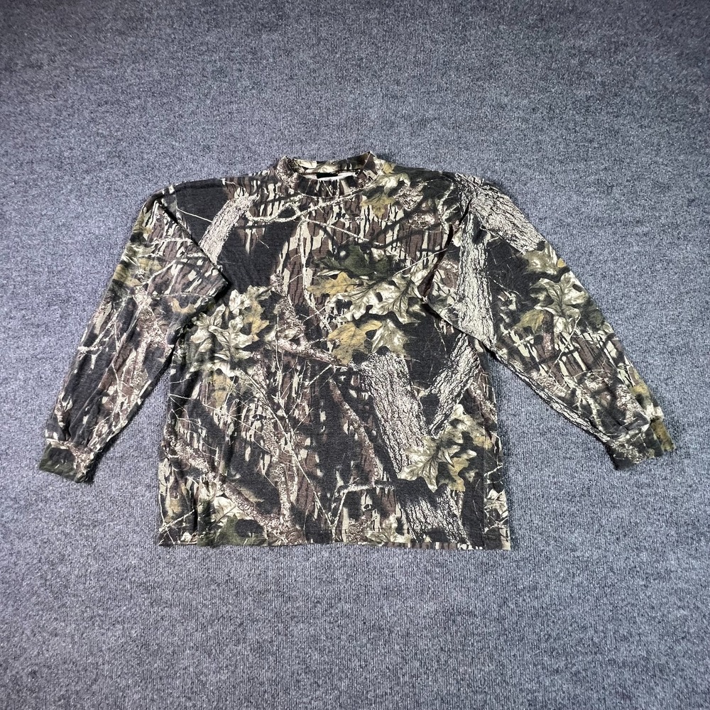 Mossy Oak Break Up T-Shirt Mens XL Green Brown Camo Classics Hunting Gorpcore
